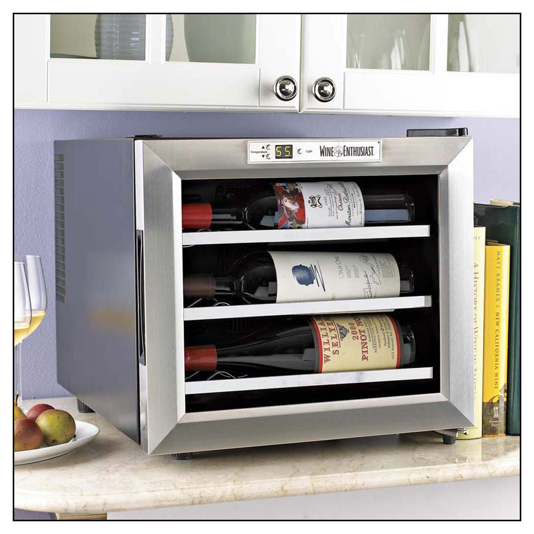 Best Buy: Wine Enthusiast 12-Bottle Wine Refrigerator Black 272 02 13