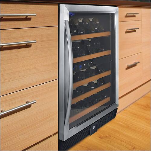 Best Buy Wine Enthusiast N'FINITY 50Bottle Wine Cellar StainlessSteel/Black 273 02 50 03