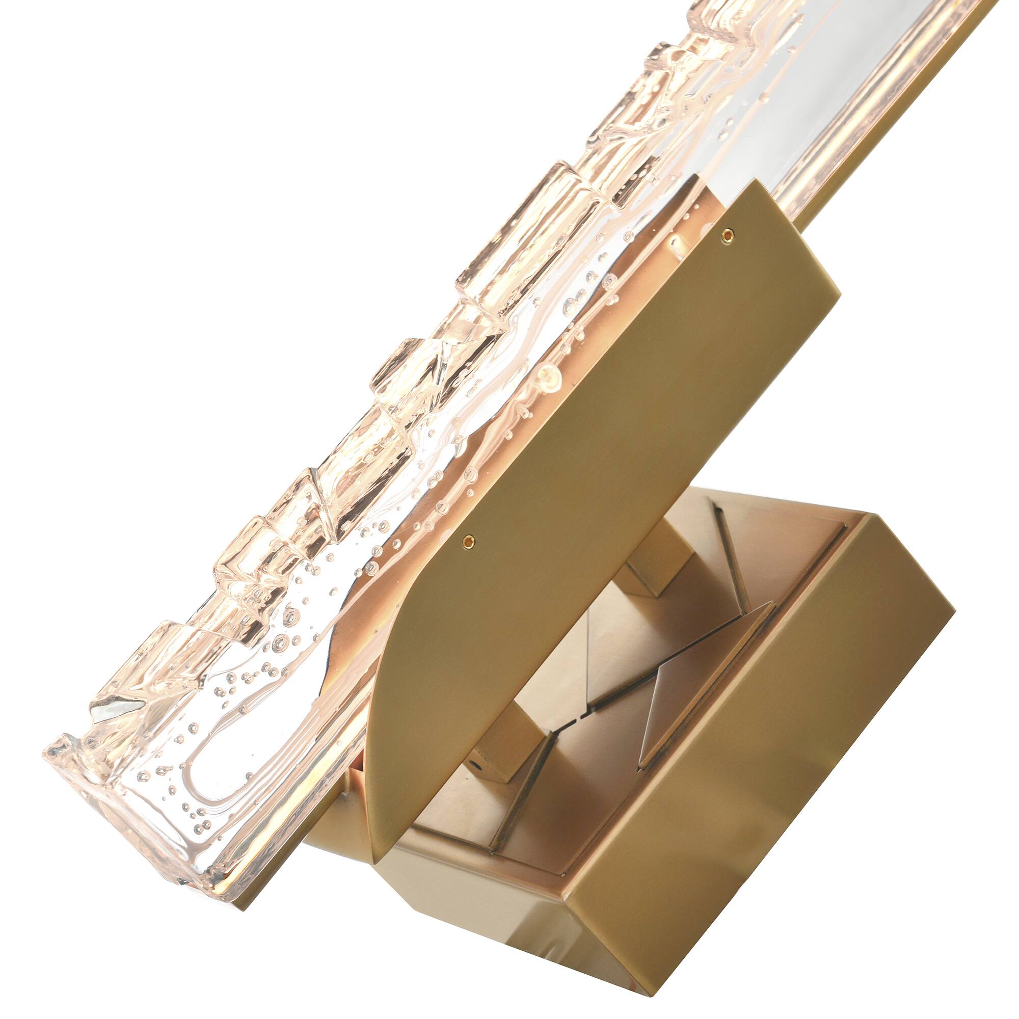Alt View 2. CWI Lighting - Valira Integrated LED Brass Wall Light - Brass.