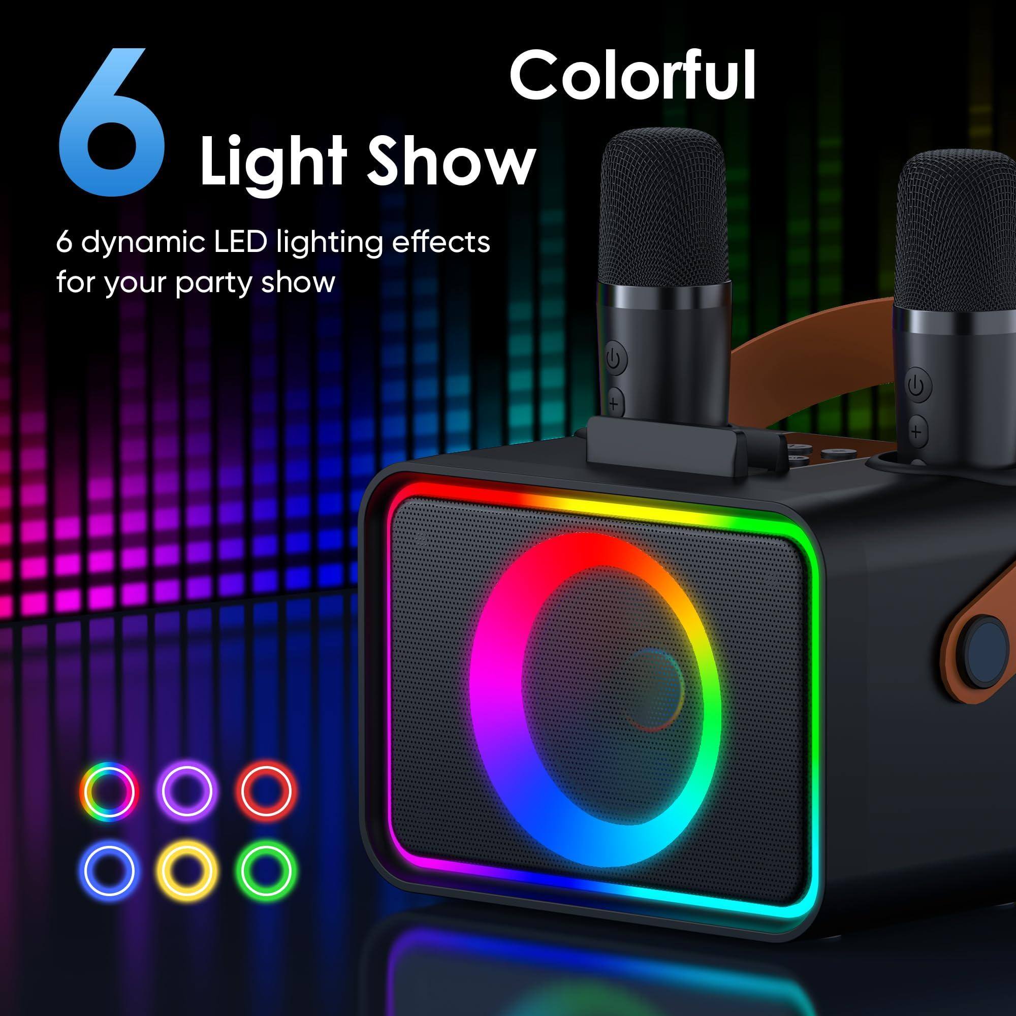 Colorful  
6 Light Show  
6 dynamic LED lighting effects for your party show