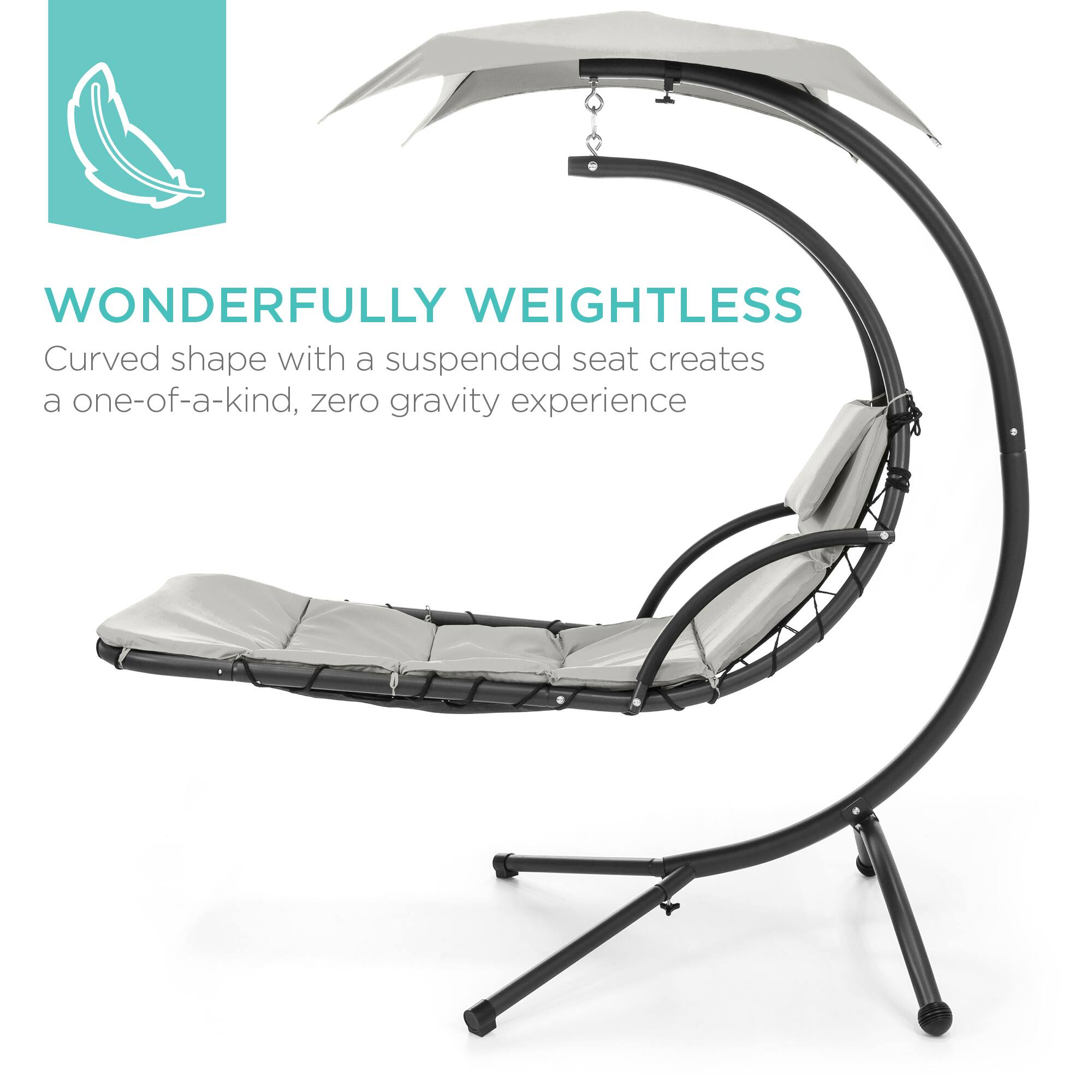 WONDERFULLY WEIGHTLESS  
Curved shape with a suspended seat creates a one-of-a-kind, zero gravity experience