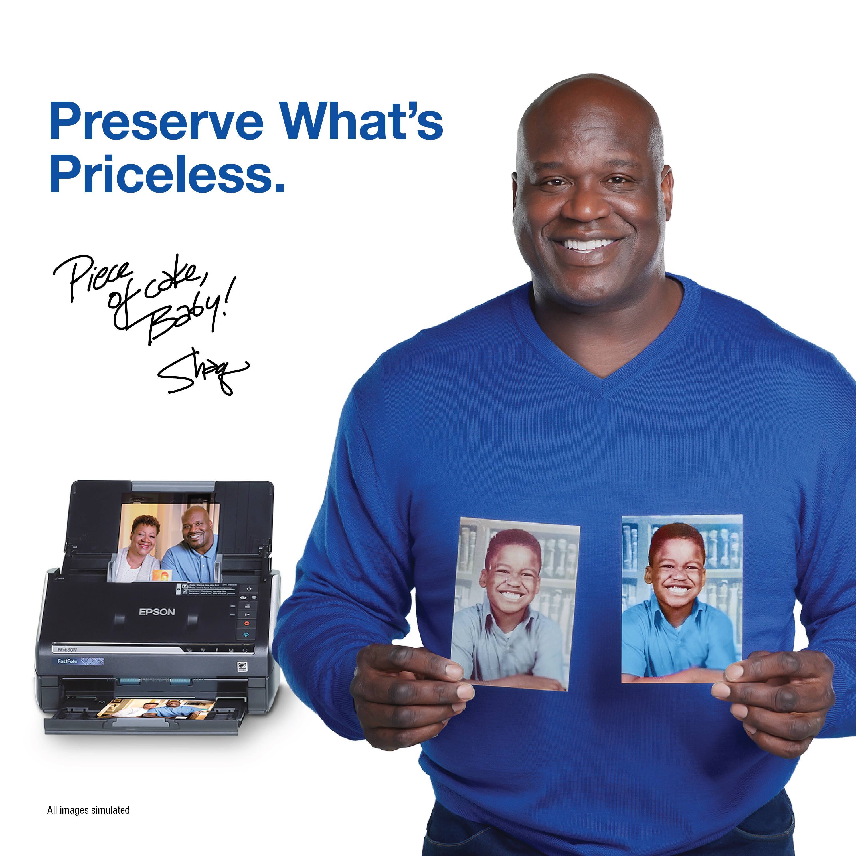 Preserve What's Priceless. Piece of Cake! Stay with Epson - LASA 2 All images simulated.
