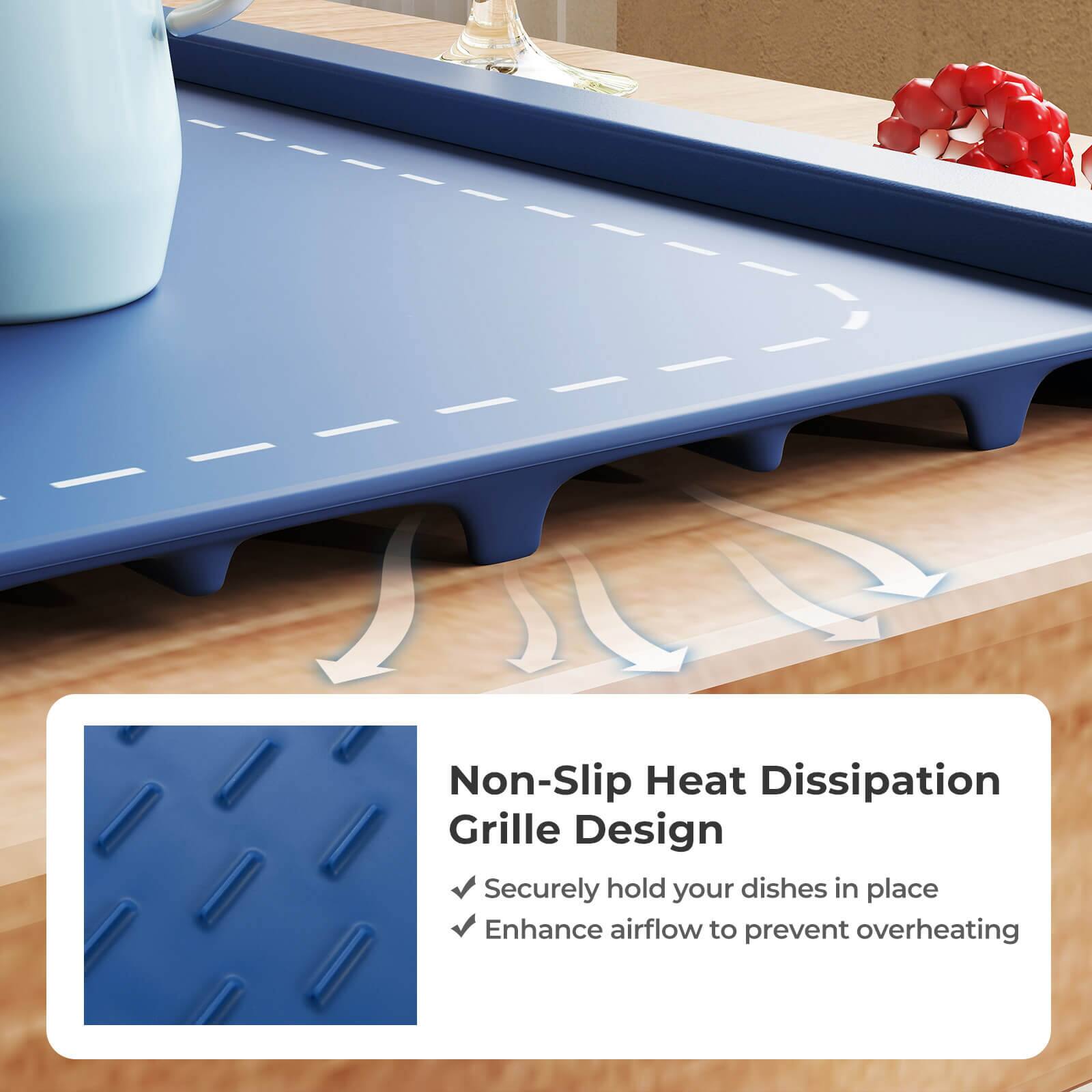 Non-Slip Heat Dissipation Grille Design  
- Securely hold your dishes in place  
- Enhance airflow to prevent overheating