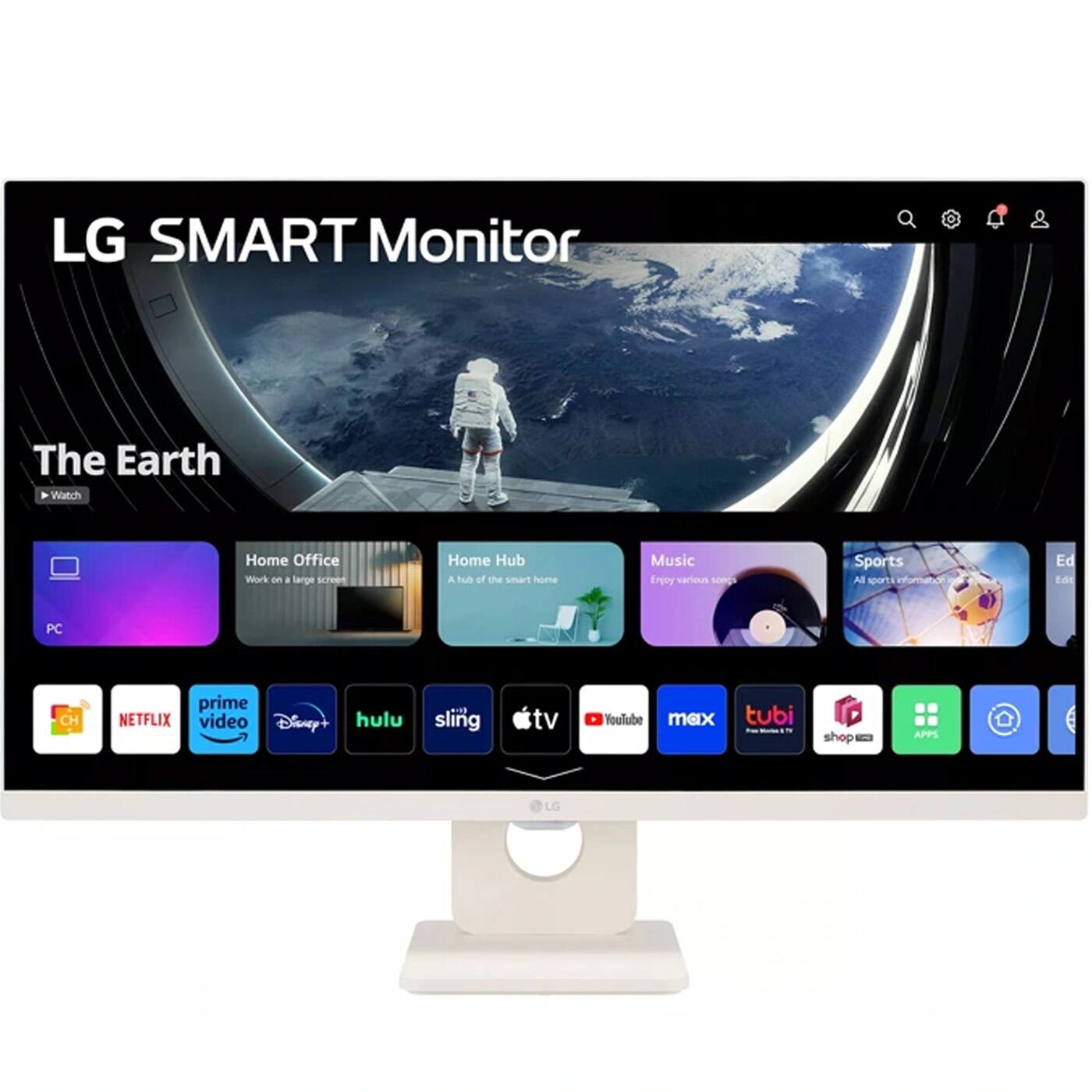 LG - 27" FHD IPS Smart Monitor with webOS 27SR50F-W - White