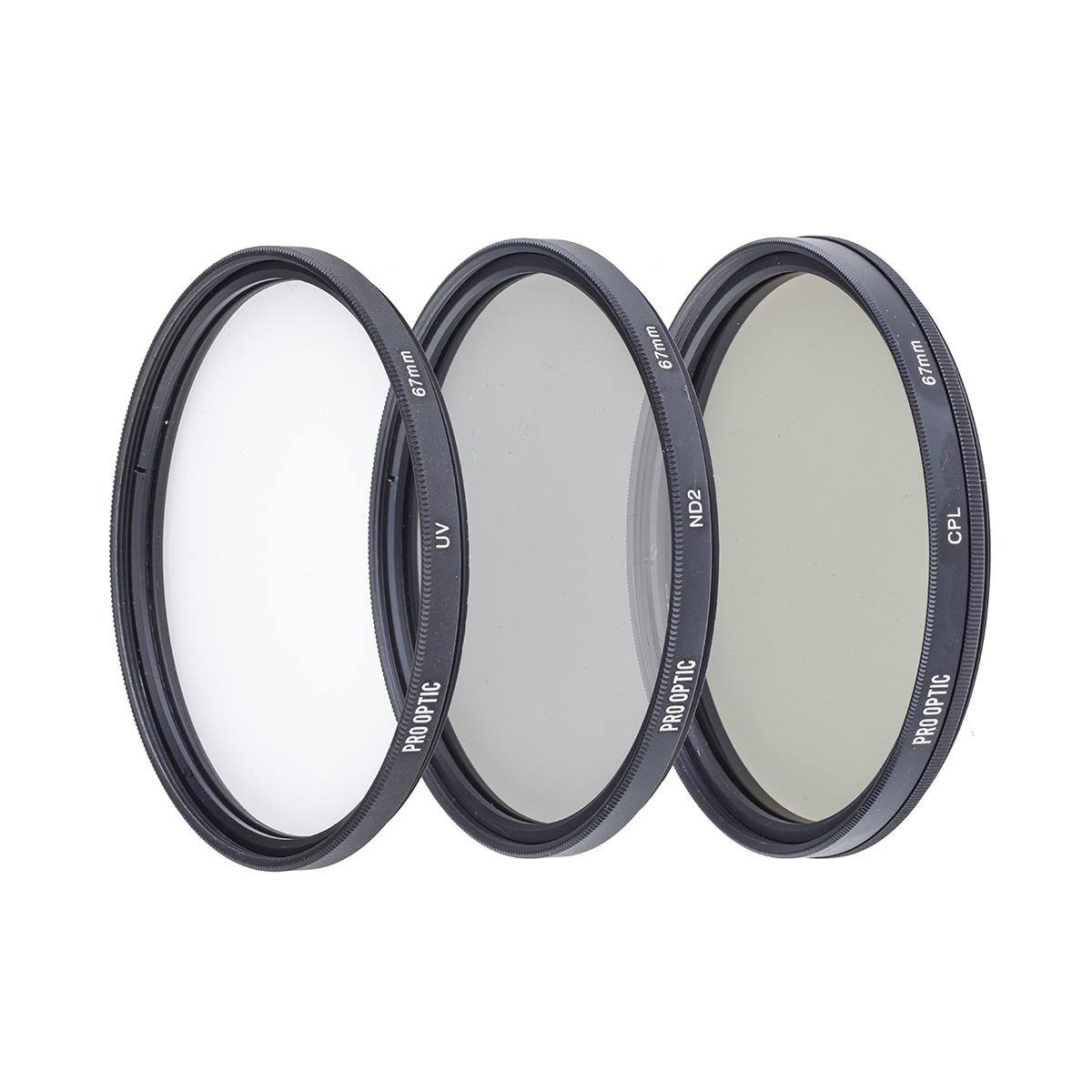 67mm 67mm 67mm UV ND2 CPL PRO OPTIC