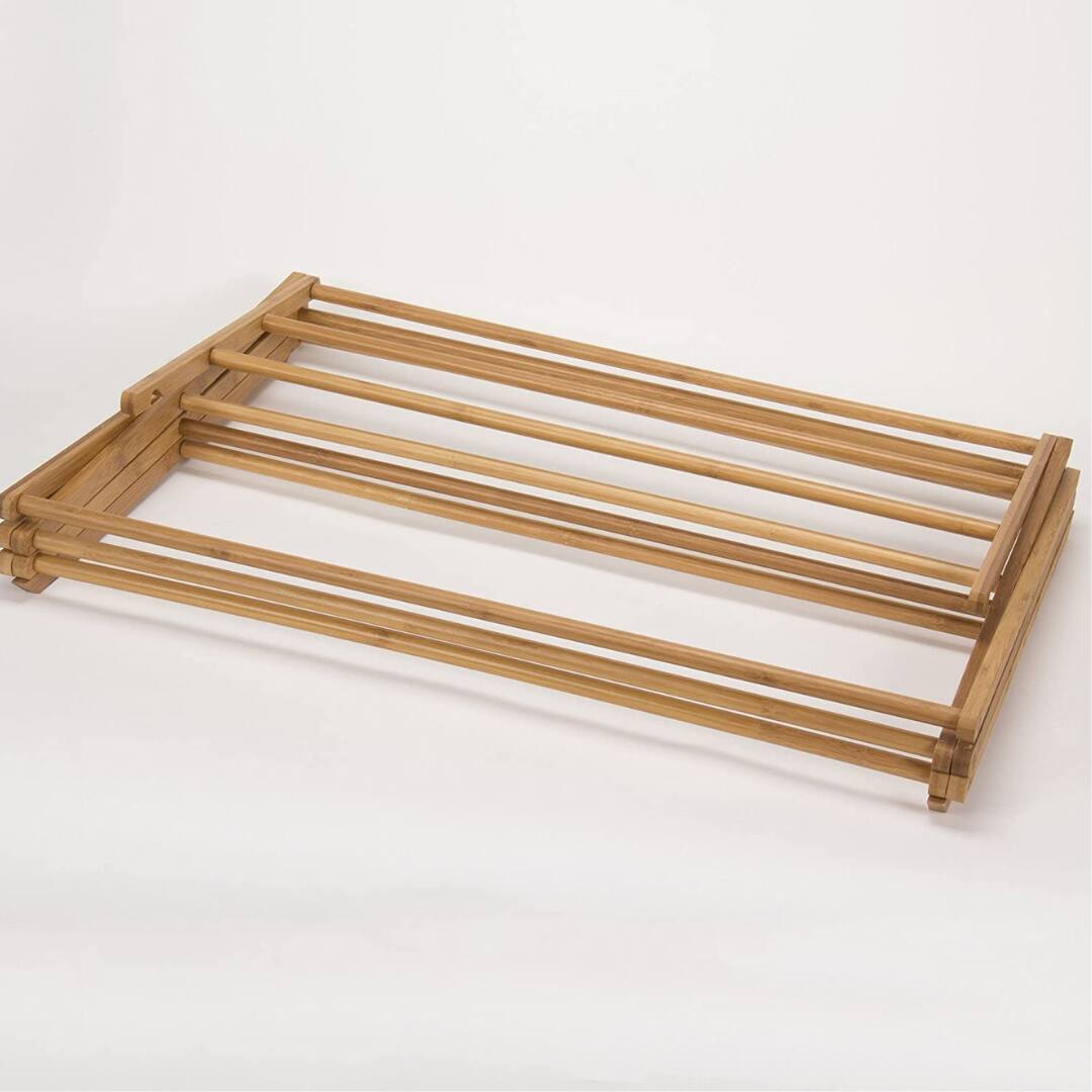 Left. Home It - Wooden Clothes Drying Rack - Hang Rack for Clothes - Laundry Rack for Clothing Drying Natural - Natural.
