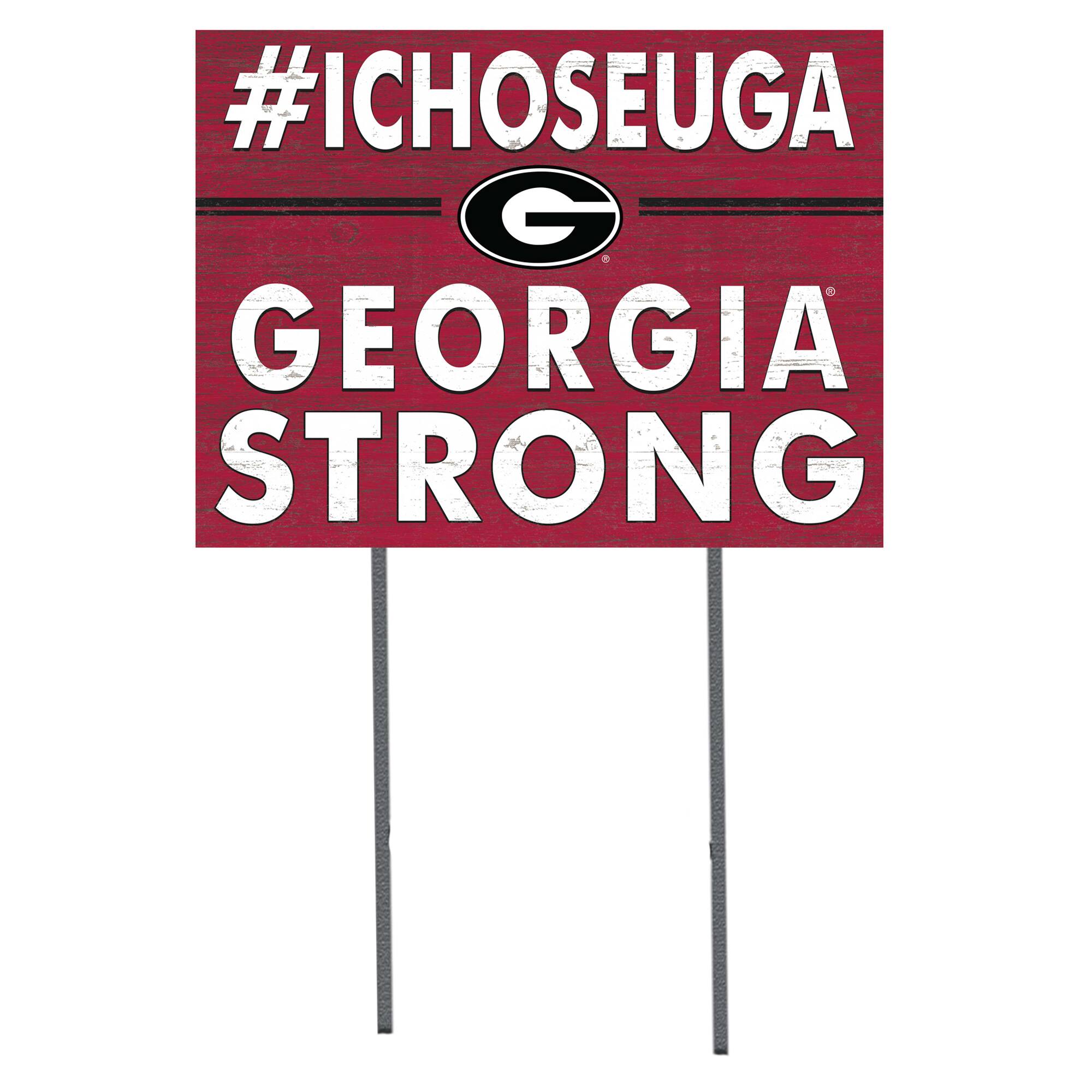Georgia Bulldogs 18'' x 24'' I Chose Lawn Sign