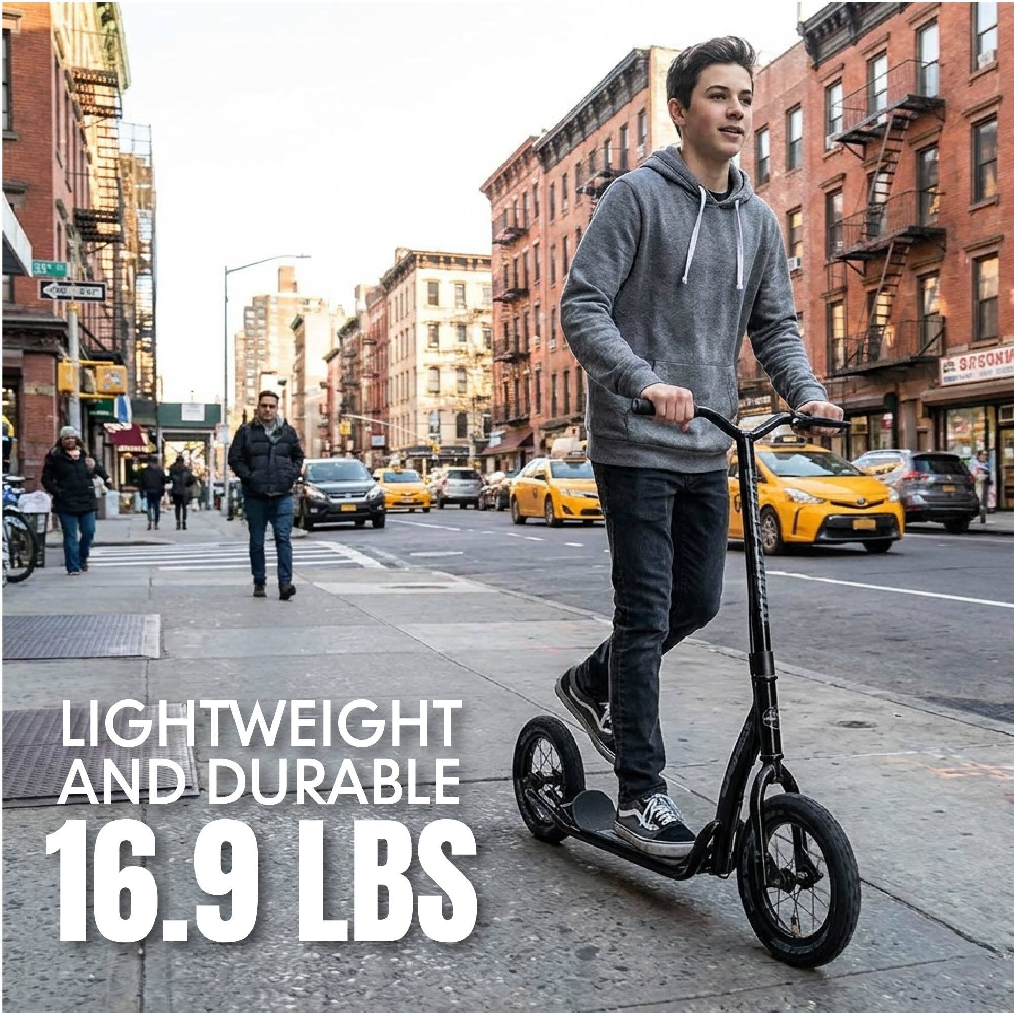 LIGHTWEIGHT AND DURABLE 16.9 LBS