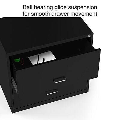 Ball bearing glide suspension for smooth drawer movement