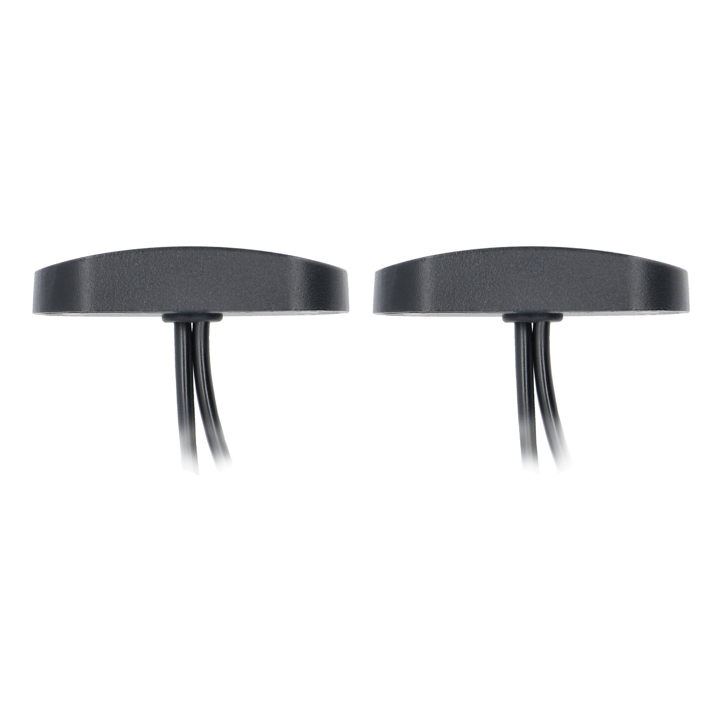 Alt View 11. Metra - Wide‑Angle White Rock Lighting Kit (2‑Pack) - Black.