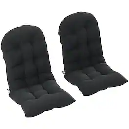 Outsunny - Adirondack Chair Cushions Set of 2 - Black
