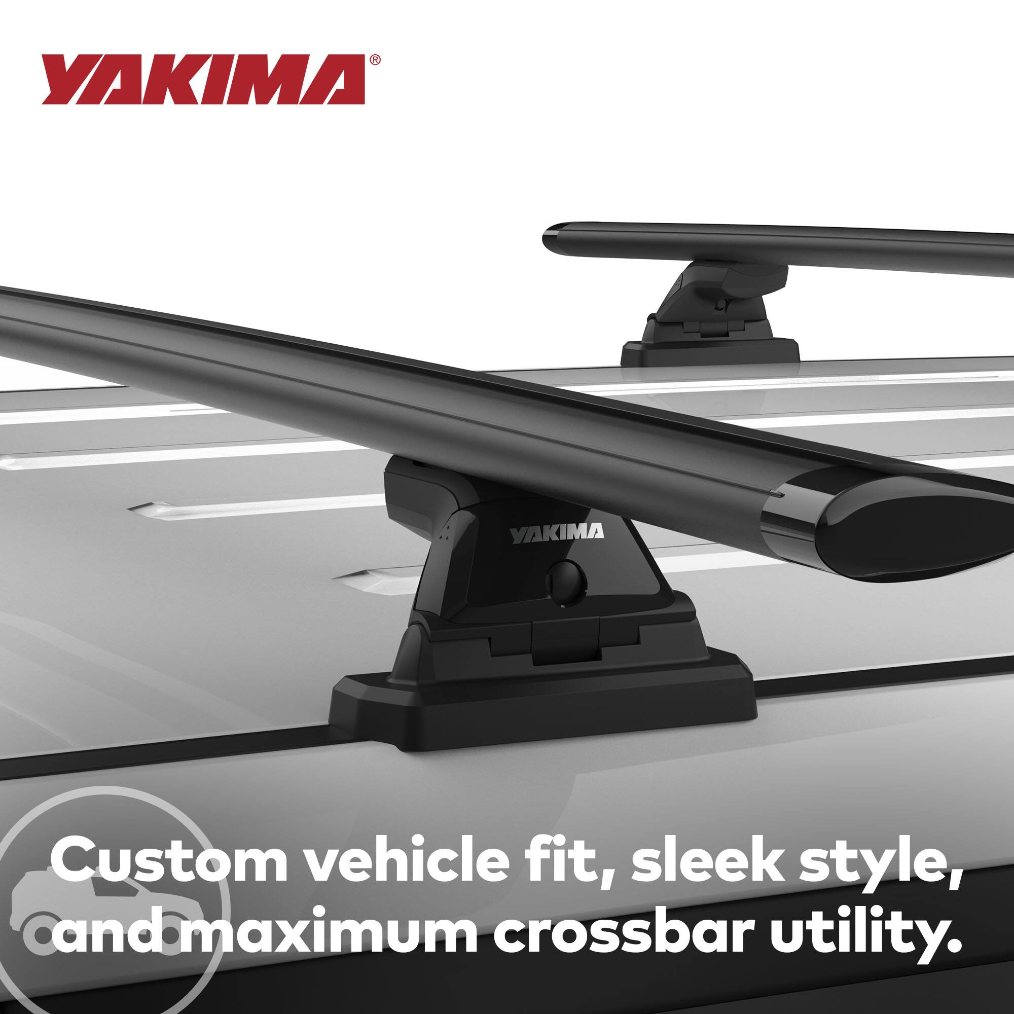YAKIMA

Custom vehicle fit, sleek style, and maximum crossbar utility.