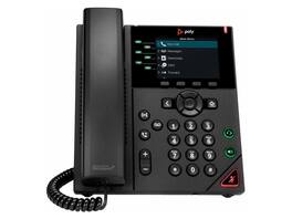 Poly - VVX 350 6-Line IP Phone - PoE, 24 Lines, 3.5" LCD, 2x RJ-45, 89B71AA#ABA - Black