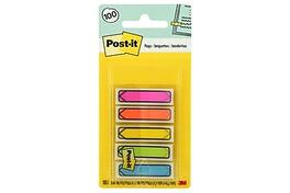 Post-it - Arrow Flags, .47" Wide Colors, 100 Flags/Pack - Assorted