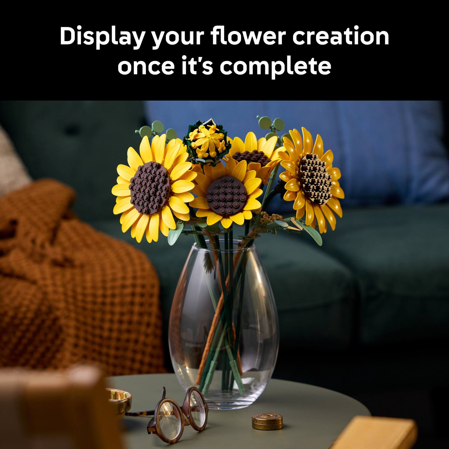 Display your flower creation once it's complete