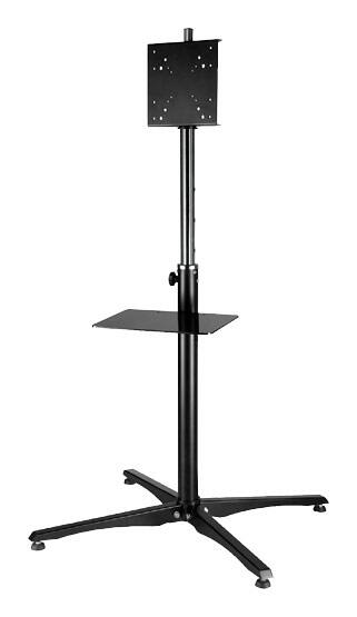 Front. Peerless-AV - Practico Stand for Most 10" - 42" Flat-Panel Displays - Black.