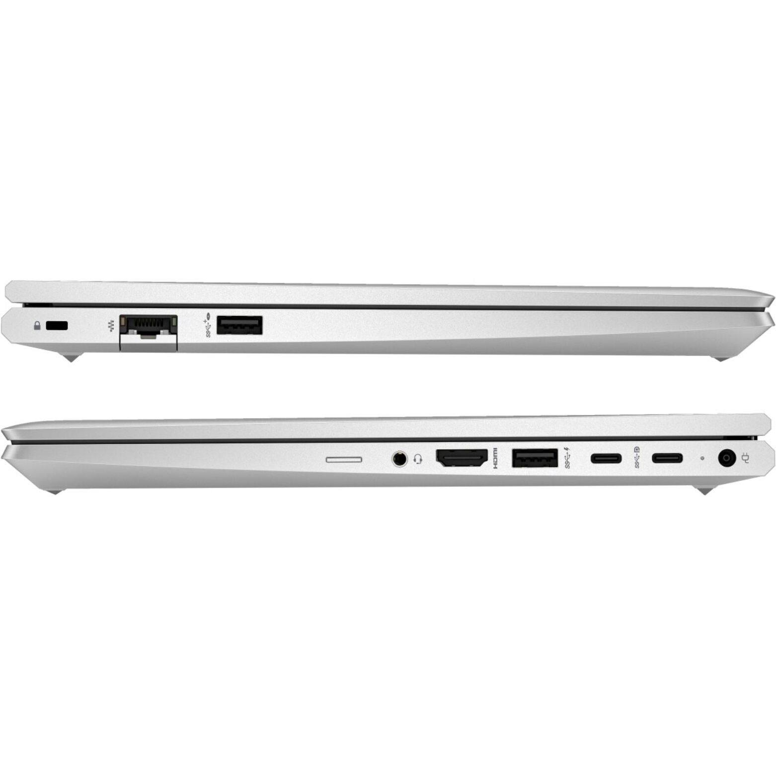 Alt View 4. HP - ProBook 445 G10 14" FHD Touchscreen AMD Ryzen 5-7530U 2.0 GHz 8 GB 256 GB SSD AMD Radeon Graphics Windows 11 Pro Laptop - Silver.