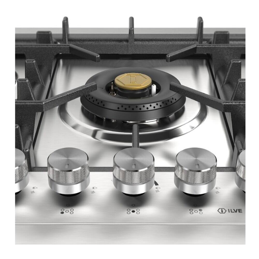 Alt View 8. ILVE - ILVE Professional Plus II 30 inch Built-In Gas Cooktop with 5 Burners (Liquid Propane, Stainless Steel) - Stainless Steel.