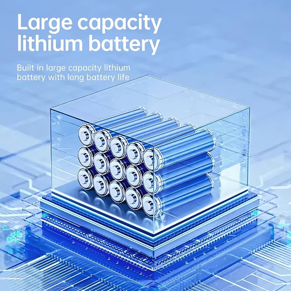 Large capacity lithium battery  
Built in large capacity lithium battery with long battery life