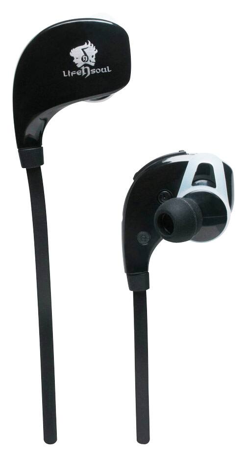 Front. Life N Soul - Bluetooth Sports Earbud Headphones - Black.