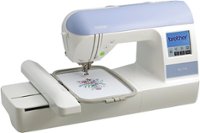Front Standard. Brother - Computerized Embroidery Machine - White.
