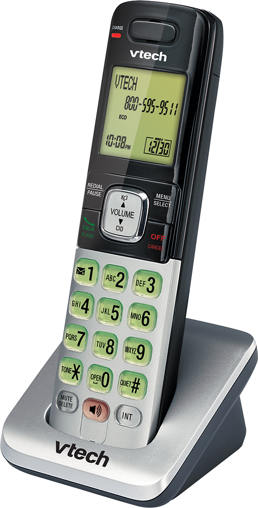 Left View: VTech - CS6709 Expandable Cordless Handset Only - Silver