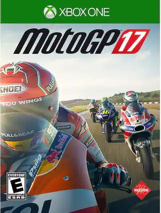 XBOX ONE MotoGP 17 SHOEI PULL&BEAR YOU WINGS Lp 38 movistar 46 : EVNCT Uniba riello 99 DUCATI BETIM MICHELIN TIM PULL&BEAR EG RedBull REM FLEXE YUAM M PULL&BEAR EVERYONE Puig Hi-Tech Parts E MILESTONE IESTOE CONTENT RATED BY ESRB - T (Teen 13+)