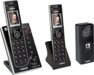 Angle Zoom. VTech - IS7121-2 DECT 6.0 Cordless Phone System with Audio/Video Doorbell, 2 Handsets - Black.