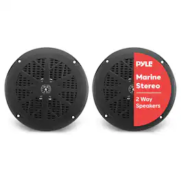 Pyle - 6.5 Inch Dual Marine Speakers - 2 Way