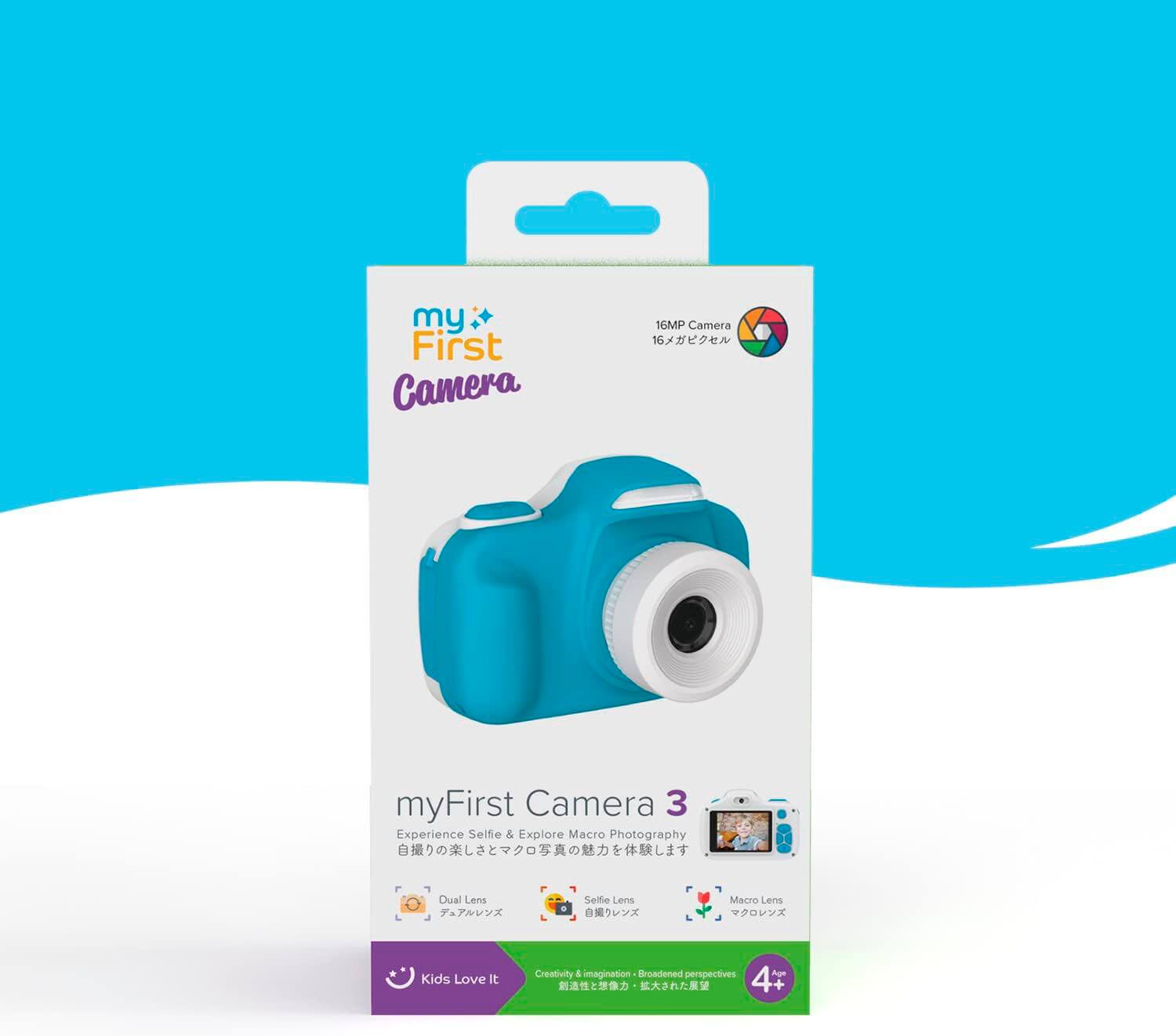 my First Camera 16MP Camera 16 myFirst Camera 3 Experience Selfie & Explore Macro Photography Dual Lens Selfie Lens Macro Lens Kids Love it Creativity & imagination broadened perspectives 4+