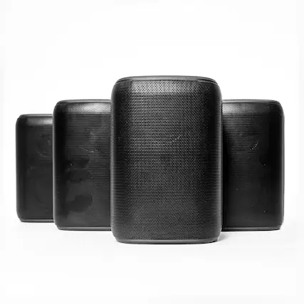 Front. Rocksteady - Rocksteady RSS2-4 4 Pack Stadium Bluetooth Speaker 2.0 - Black.