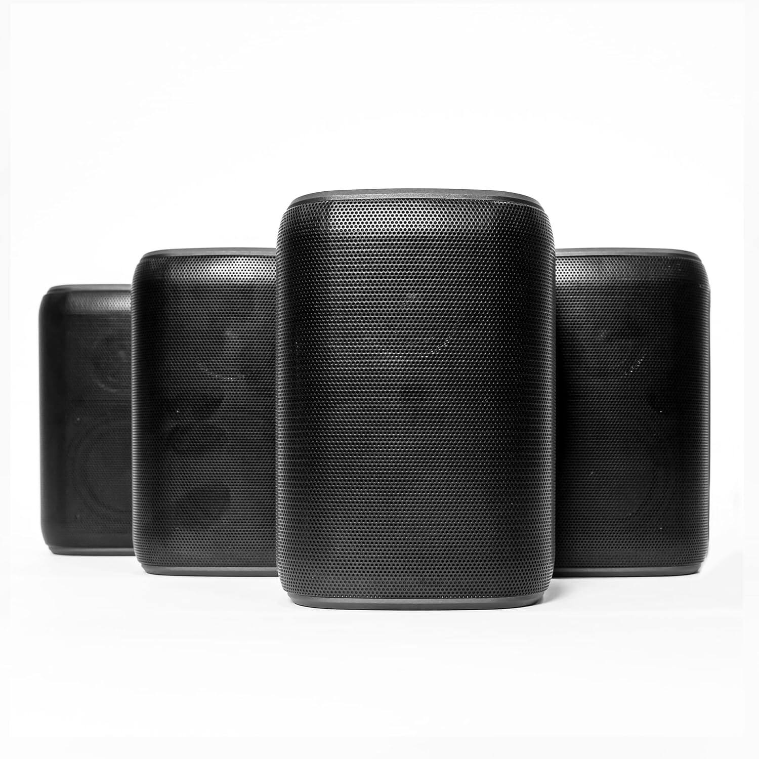 Front. Rocksteady - Rocksteady RSS2-4 4 Pack Stadium Bluetooth Speaker 2.0 - Black.