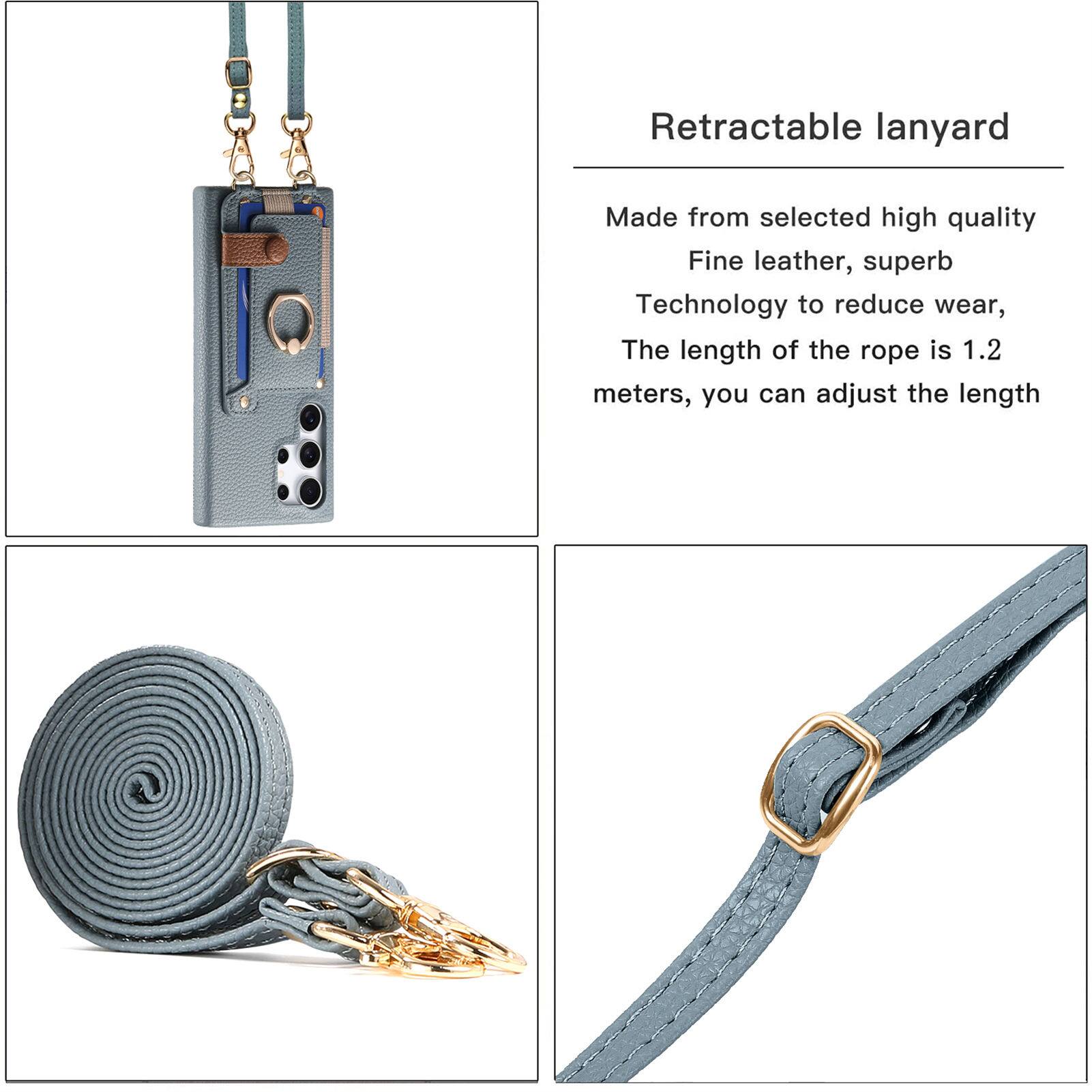Retractable lanyard

Made from selected high quality Fine leather, superb Technology to reduce wear, The length of the rope is 1.2 meters, you can adjust the length