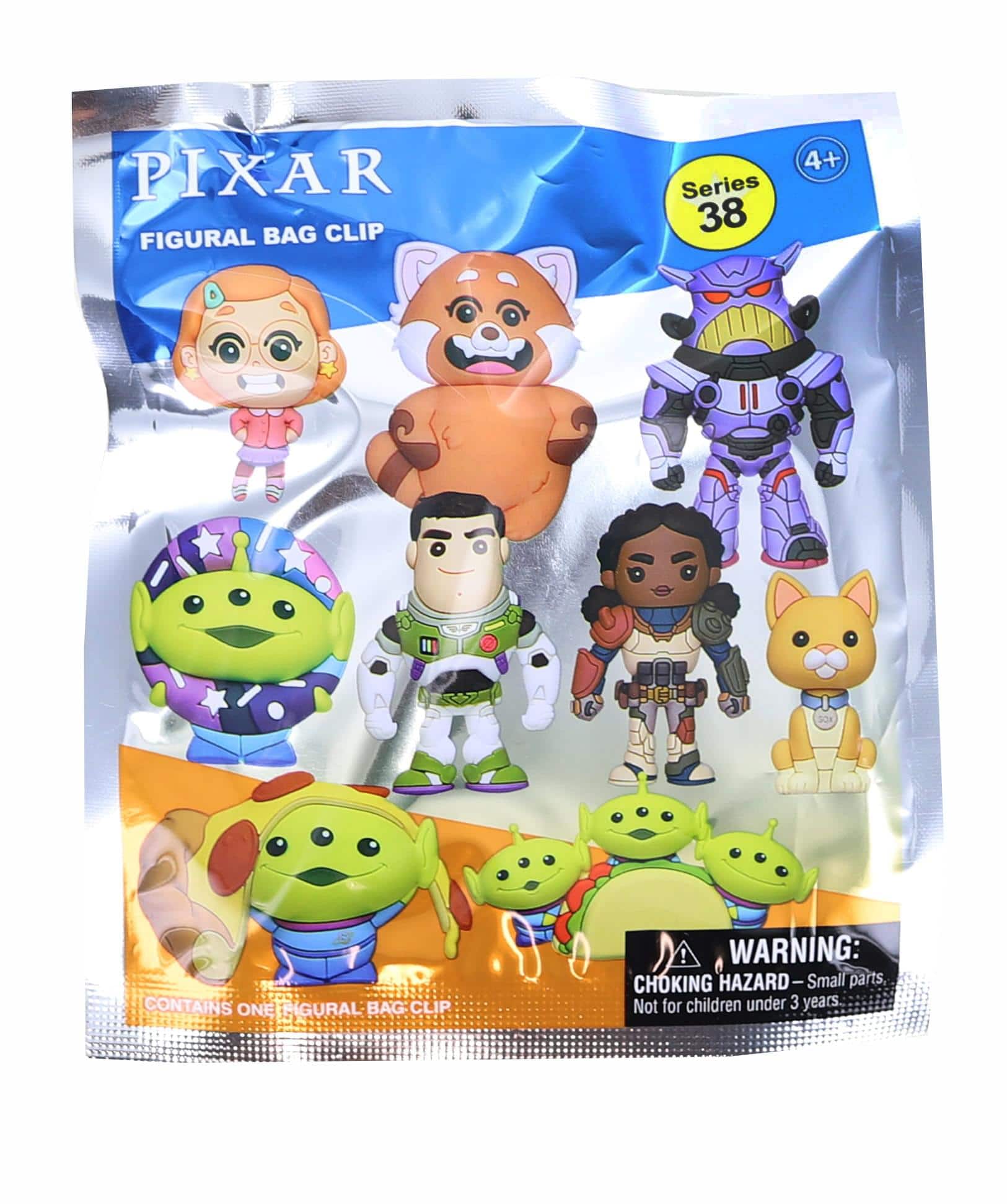 Monogram - Disney Series 38 Pixar Collection 3D Foam Bag Clip | One Random - Blue