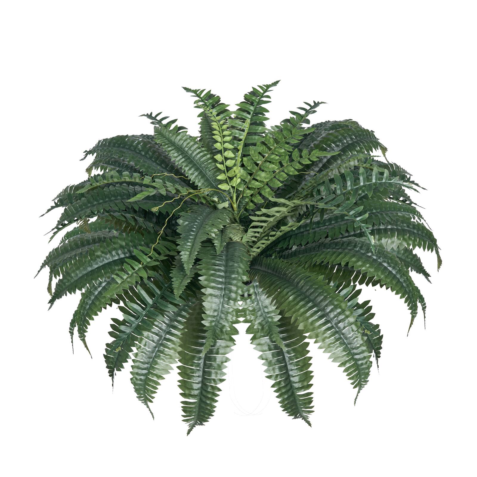 Alt View 5. VEVOR - Artificial Ferns 2 Pcs, Natural Spread Diameter 43-47 Inch, Large Hanging Artificial Boston Ferns - Green.