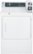 Front. GE - 7.0 Cu. Ft. 3-Cycle Coin-Operated Electric Dryer - White on White.