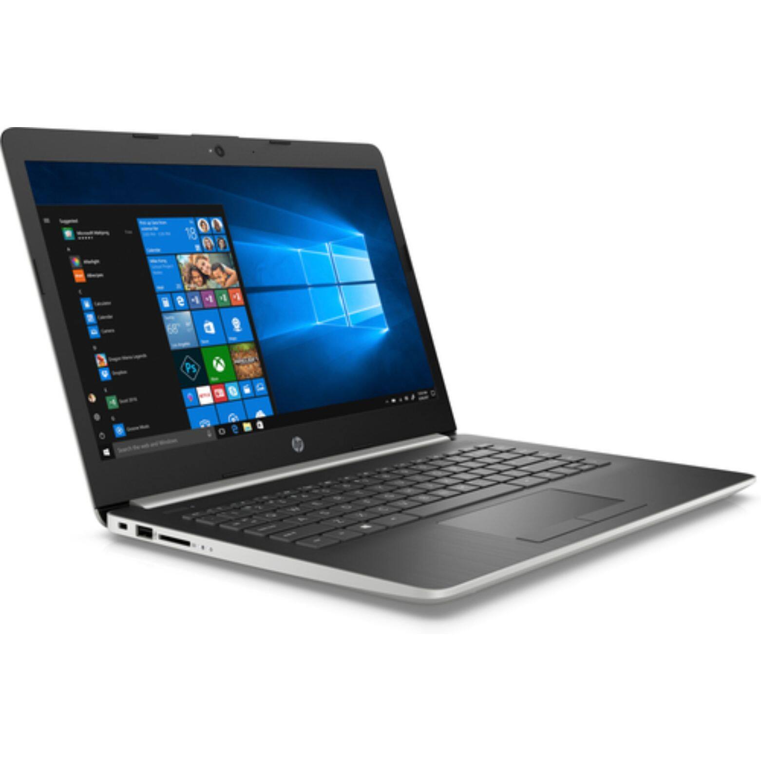 Alt View 2. HP - 14-cm0062st 14" AMD Ryzen 5 2500U 2 GHz up to 3.6 GHz 8 GB DDR4 1 TB HDD Windows 11 - Silver.