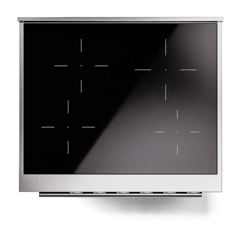Alt View 5. ILVE - ILVE Professional Plus II Series 30 in. Induction Range with 4 Induction Elements (Satin Trim) - Blue Grey.