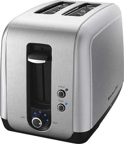 Angle Standard. KitchenAid - Two Slice Toaster - Silver.