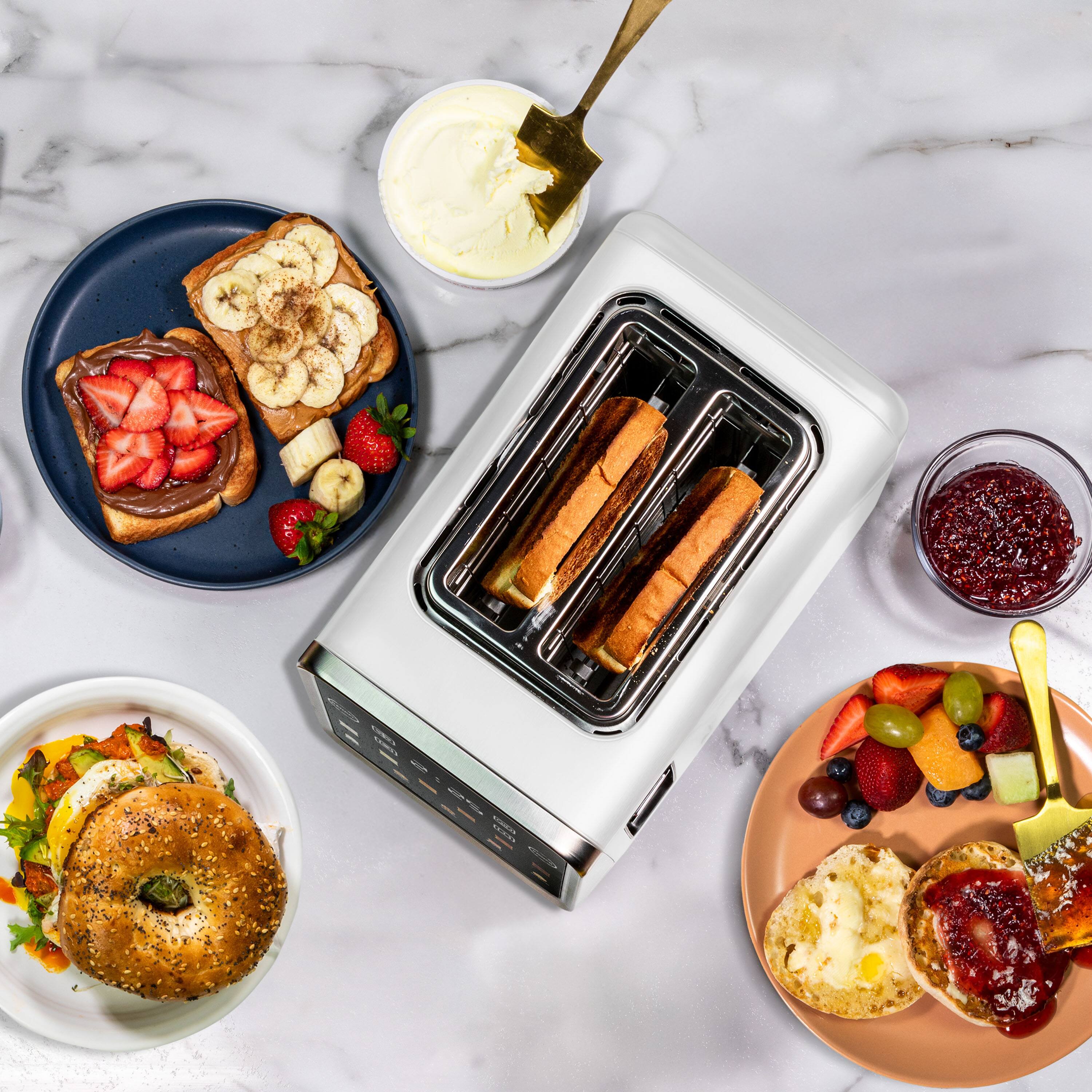 Alt View 2. Inspirex - 2-Slice Touchscreen Toaster - White.