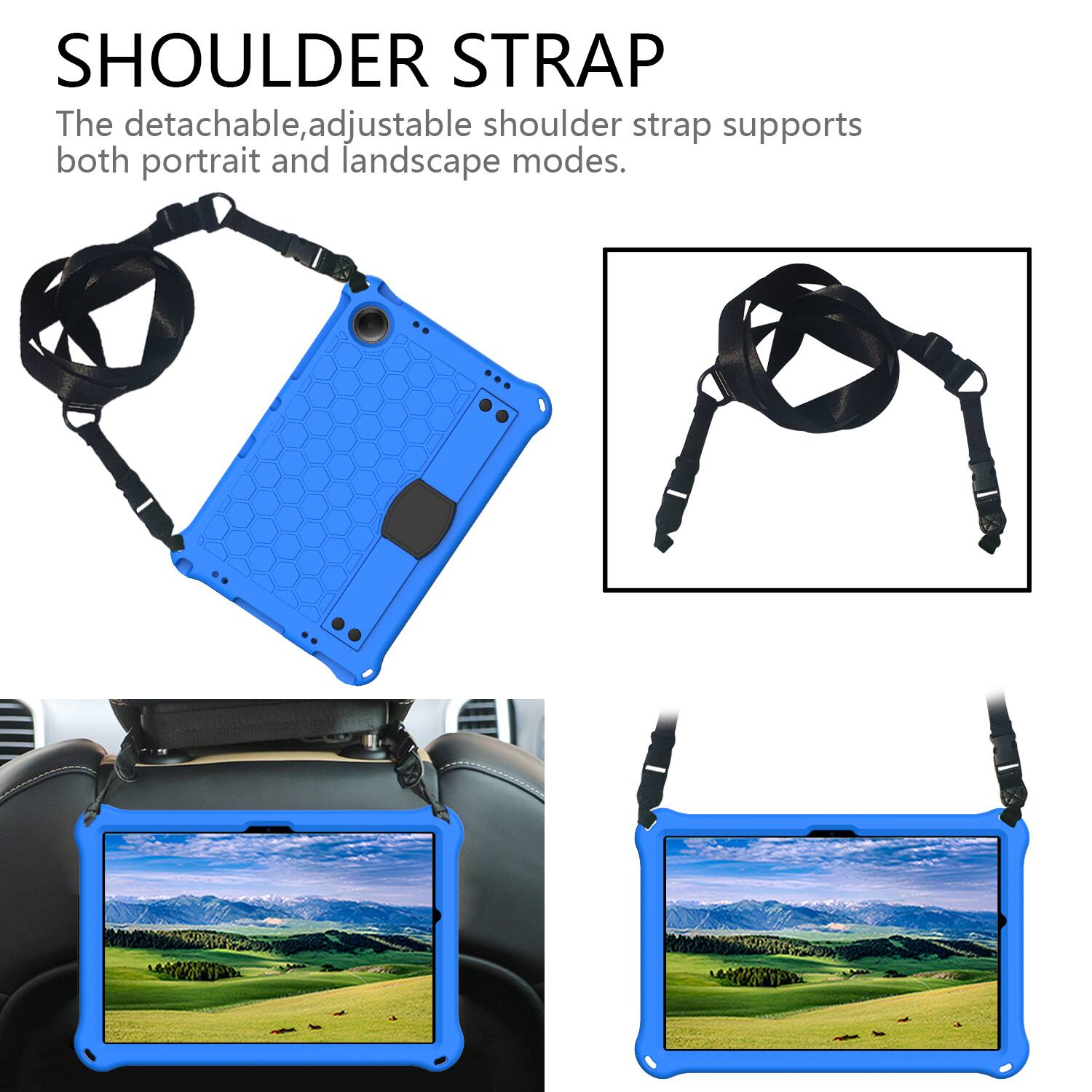 SHOULDER STRAP

The detachable, adjustable shoulder strap supports both portrait and landscape modes.