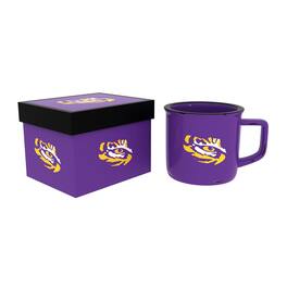 Evergreen Enterprises - LSU Tigers 14oz. Ceramic Camp Cup with Gift Box - Multicolor