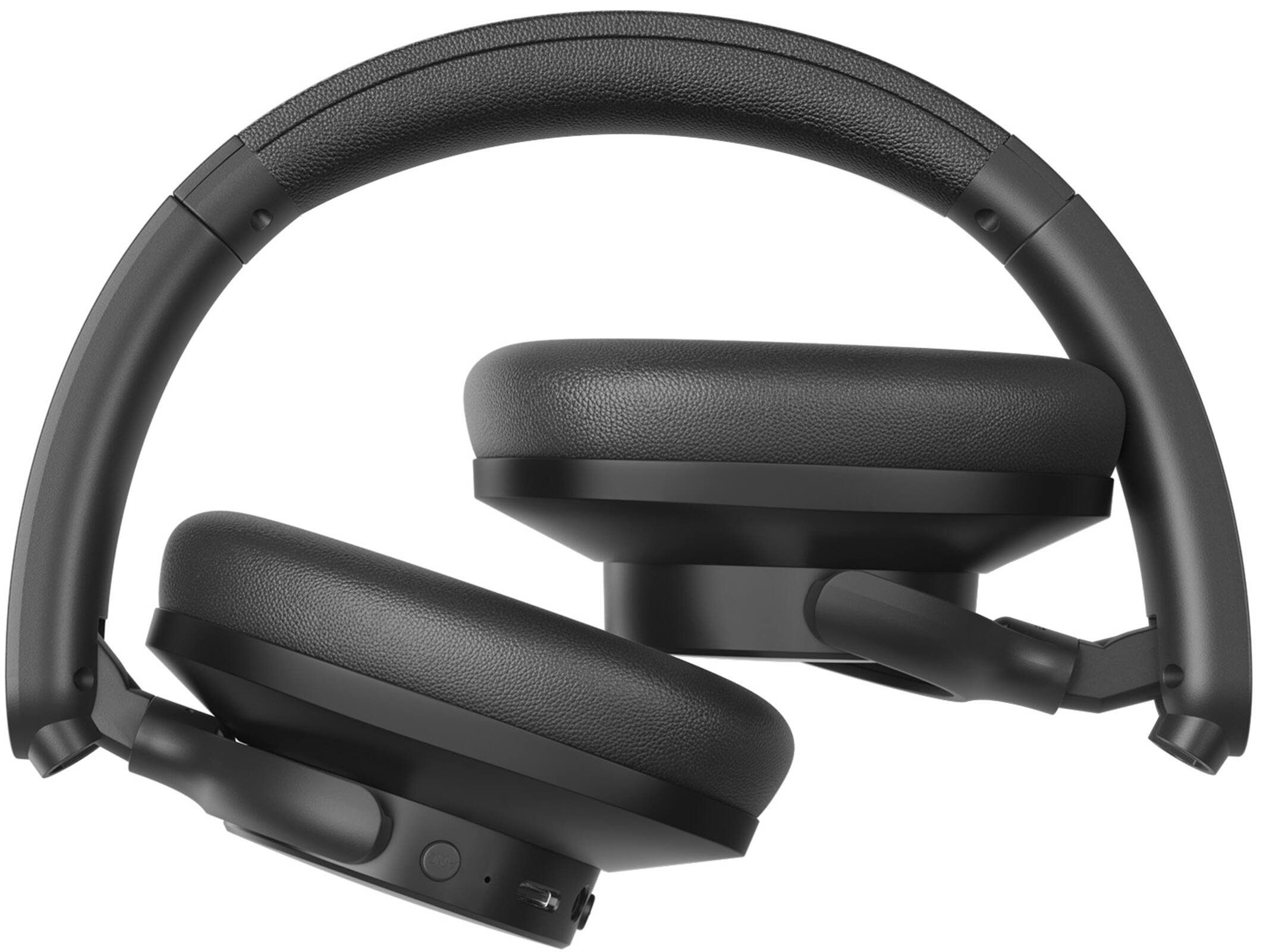 Back. Tronsmart - Q20 Active Noise Cancelling Headphones, Wireless Over-Ear Bluetooth Headphones, 60H Playtime, Deep Bass, Comfort Fit - Black.