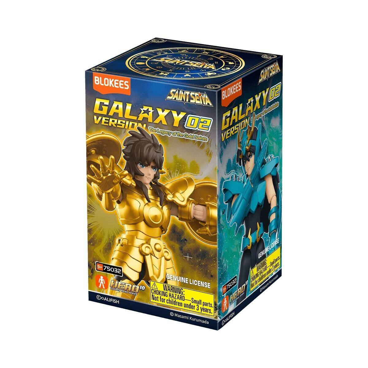 ATENA SAINT SEIVA BLOKEES GALAXY 02 VERSION The 02 GALAXY VERSION Legacy of H Gokl Saints GENL 94 LE S 75032 L R mtr GENUINE Oek chiter GnDA HERO 10 A LICENSE 7S03 iion TMRS a WARNING: Choking Hazard Small parts. Not for children under 3 years. Masami MU FSY Kurumada