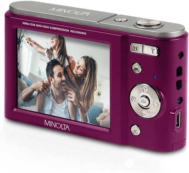 MINOLTA  
2688x1520 QHD HIGH COMPRESSION RECORDING  
340 W T OX MINOLTA