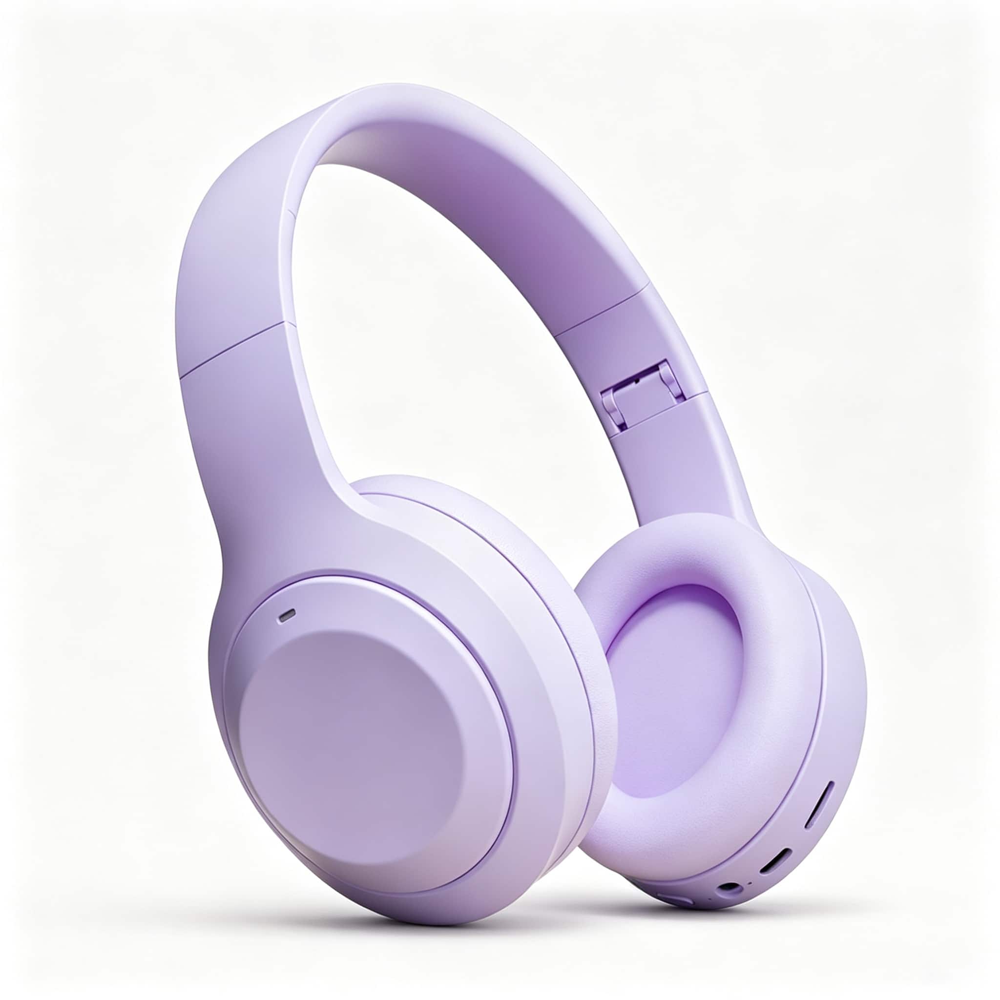 PRIMEPLUS - M5 Wireless Over-Ear Headphones with Bluetooth 5.3, ENC Noise Cancellation, 10H Battery Life, Foldable Design - Purple price history on PriceWatchPro