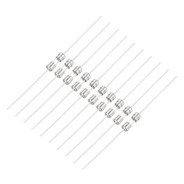 Unique Bargains - 0.5A 250V Glass Fuse 3.6 X10mm Fast Blow Fuse with Lead for Home Appliances 10pcs