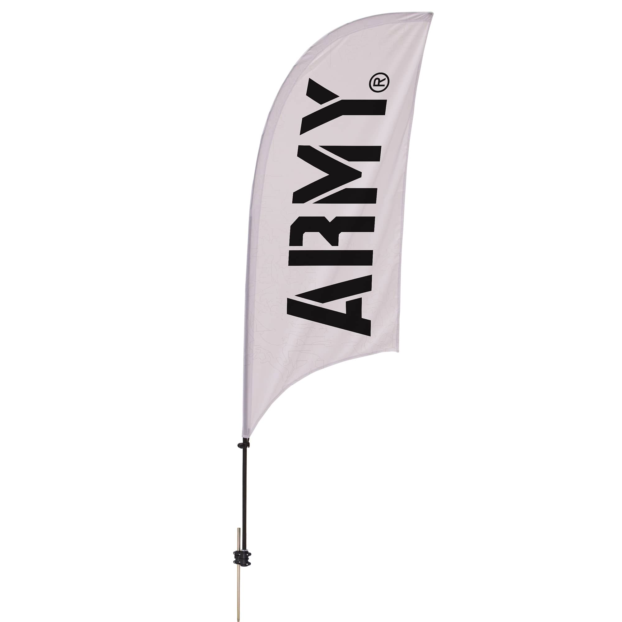 Victory Corps - Army Black Knights 7.5' Razor Feather Stake Flag - Multicolor
