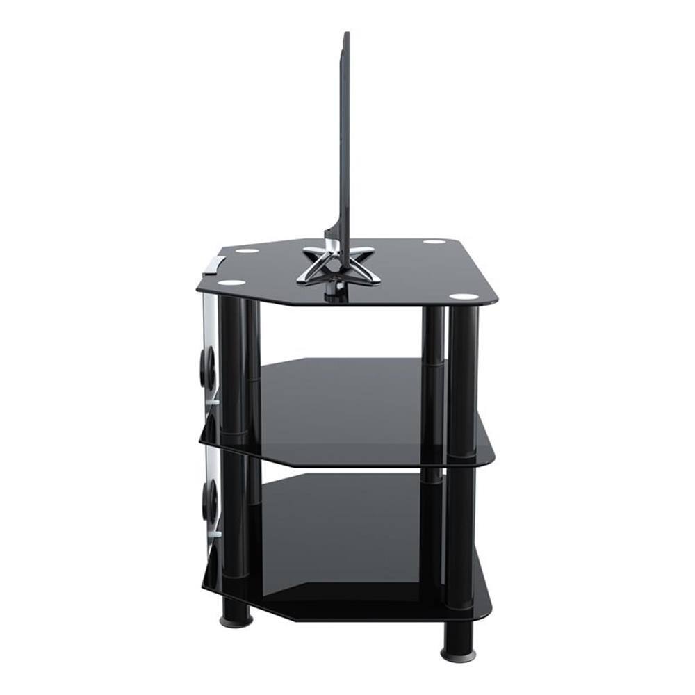 Alt View 7. AVF - Steel TV Stand with Cable Management for up to 32" TVs - Black.