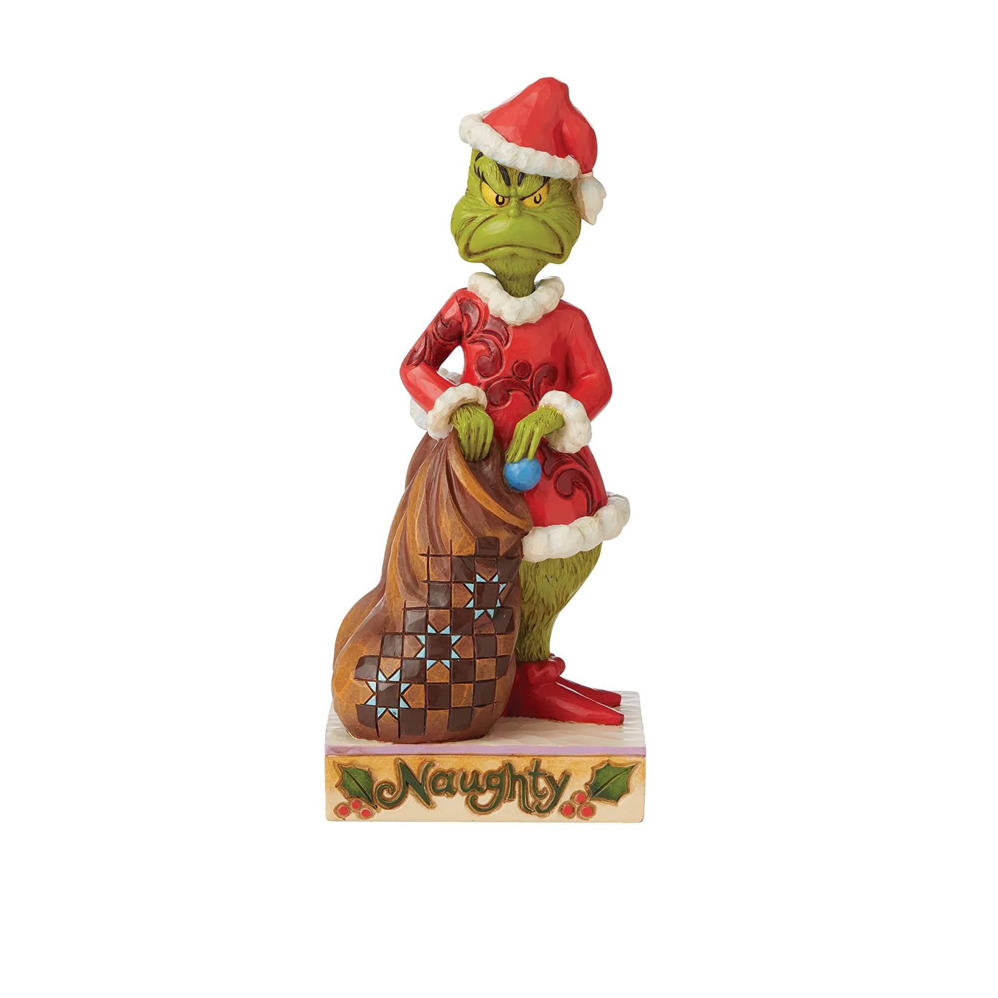 Alt View 1. Department 56 - Dept 56 Two Sided Naughty and Nice Grinch Christmas Figure - Red.